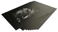 Lastre per incisione Scraperboard Foil, Silver, 10pcs, Essdee